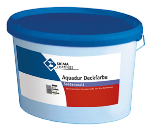 Sigmamix Aquadur Deckfarbe 12,5 lt PG2 diverse seidenmatt Basis ZN VOC 2010